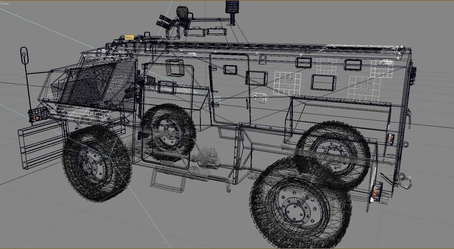 AT 105 SAXON HONK KONG POLICE 3D model_7