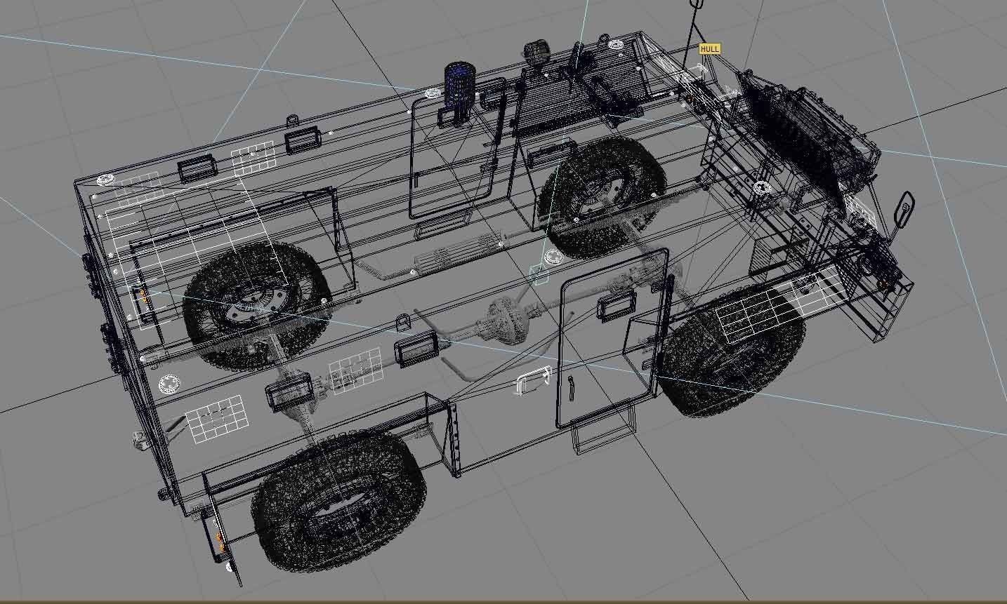 AT 105 SAXON HONK KONG POLICE 3D model_6