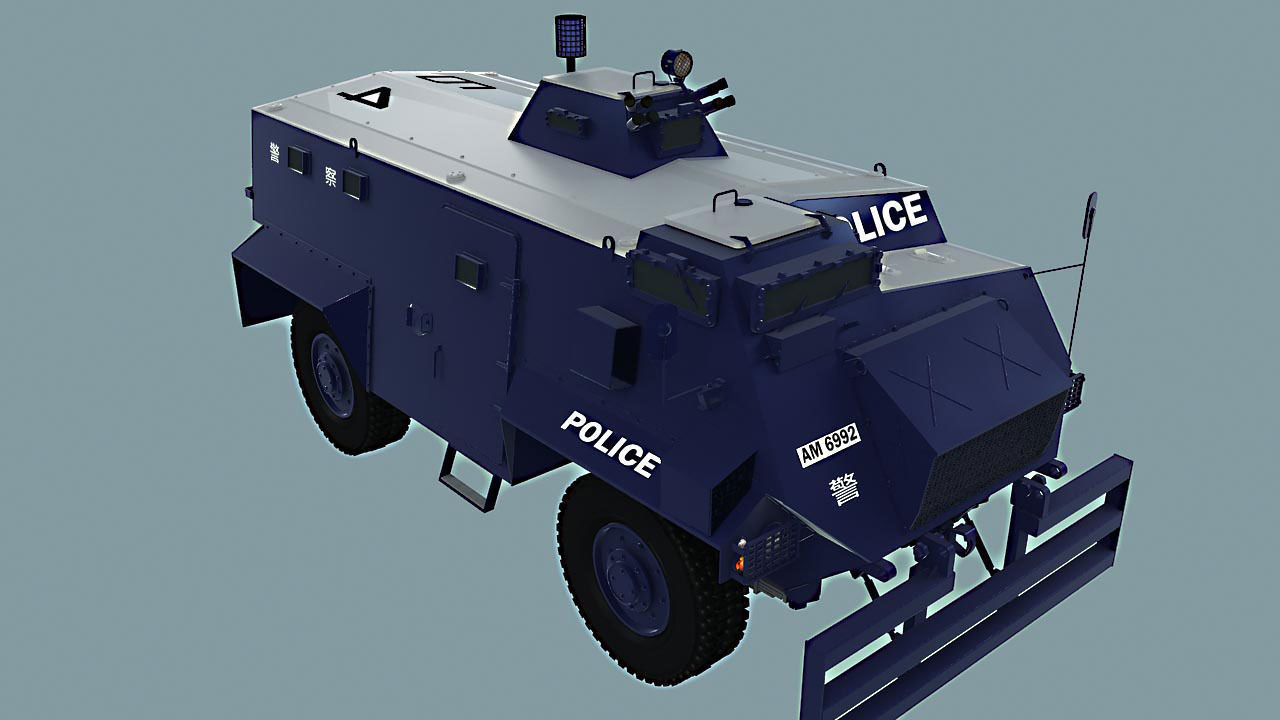 AT 105 SAXON HONK KONG POLICE 3D model_2