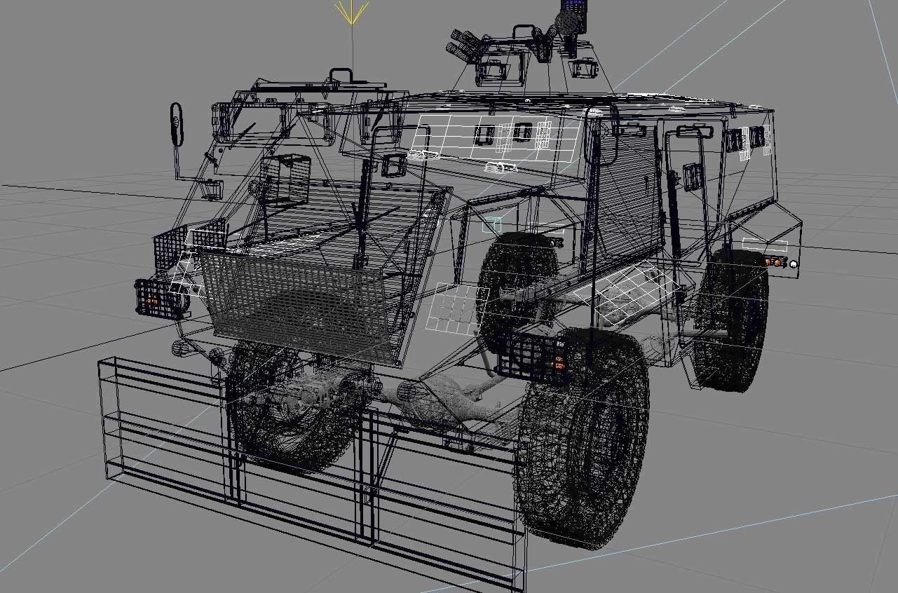 AT 105 SAXON HONK KONG POLICE 3D model_5