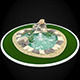 Fountain garden pond 3D model_1