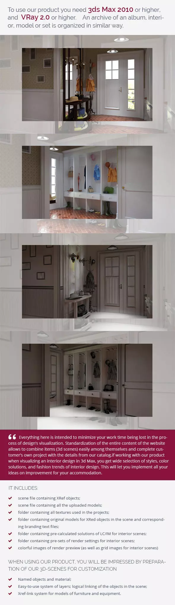 Hall house plans in kerala 3D model_0