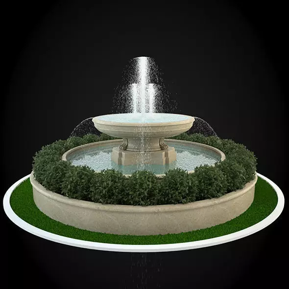 Fountain 3D model_0