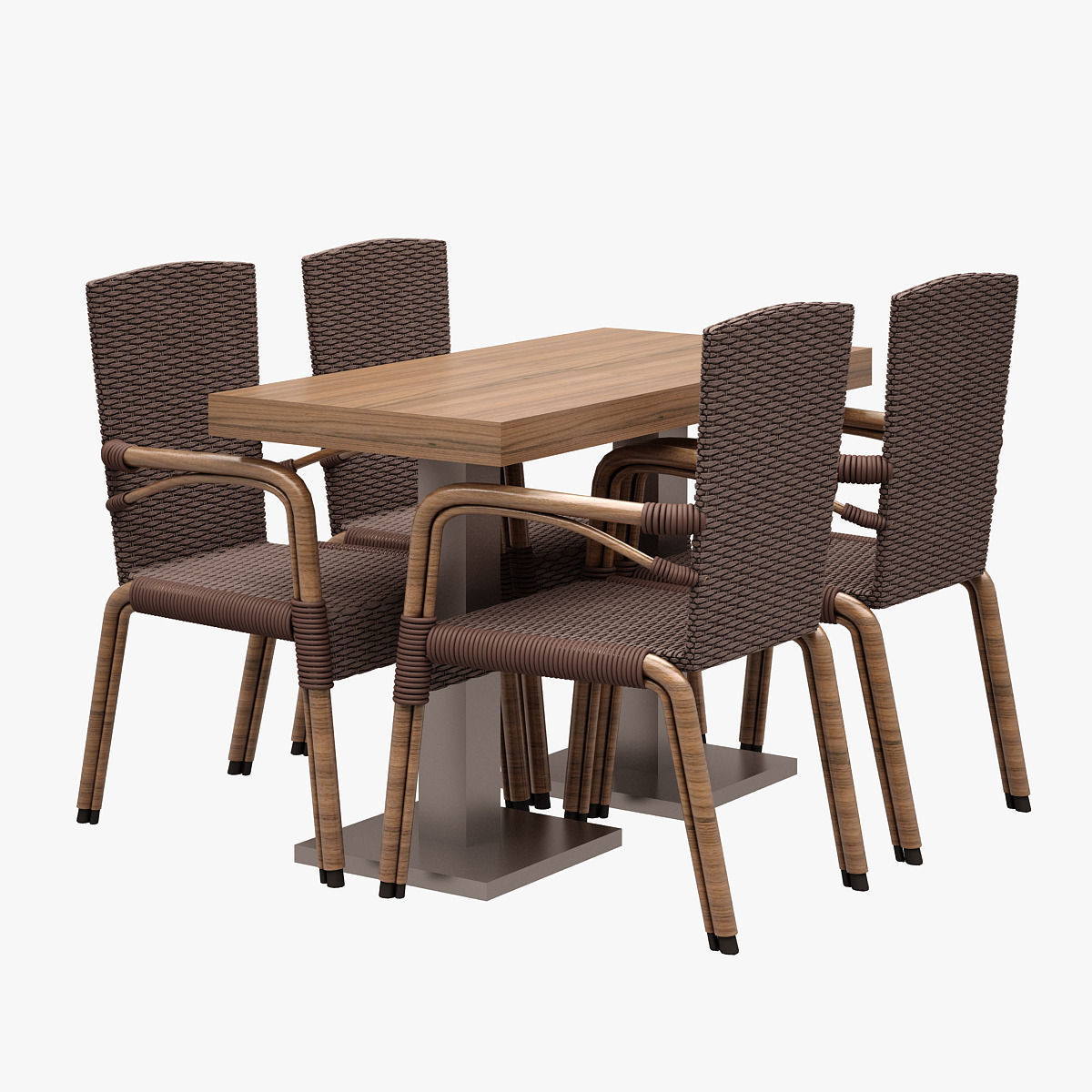 3D model Cafe Dinner Set 003 HANCERLI CGTrader