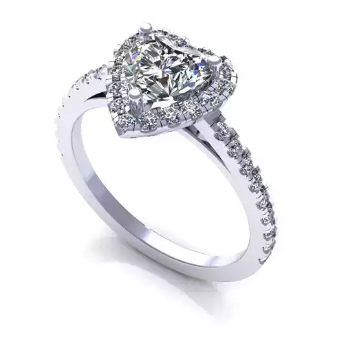 Love Heart Diamond Ring