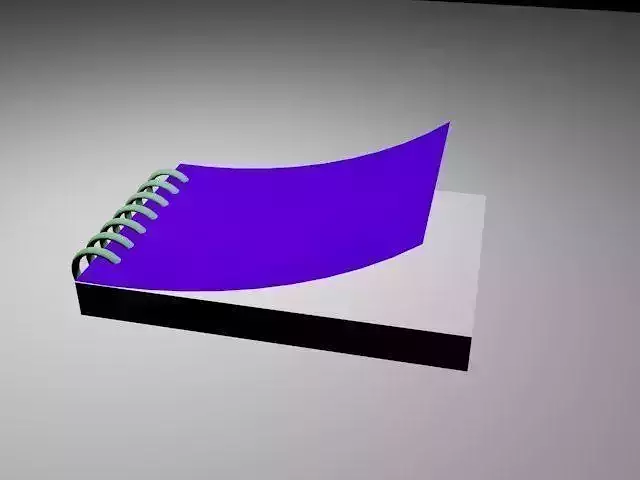 Notepad 3D notebook 3D model