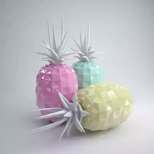 Ceramic pineapples 