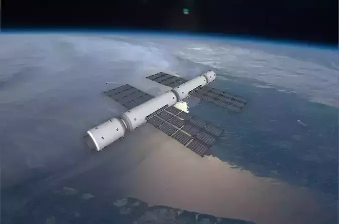 Sci-Fi Space Station 3D model