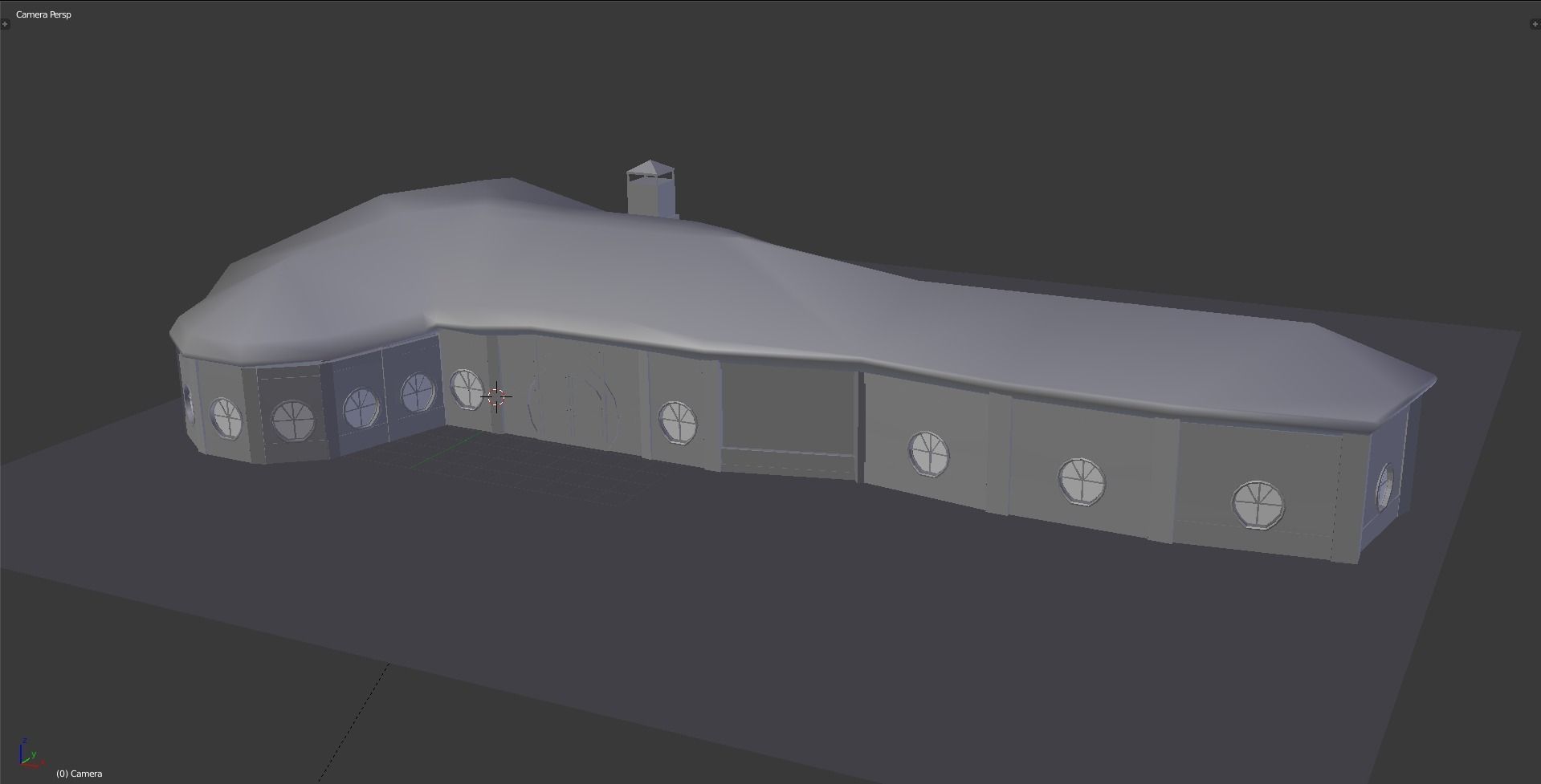 Green Dragon Inn Low-poly 3D model_0