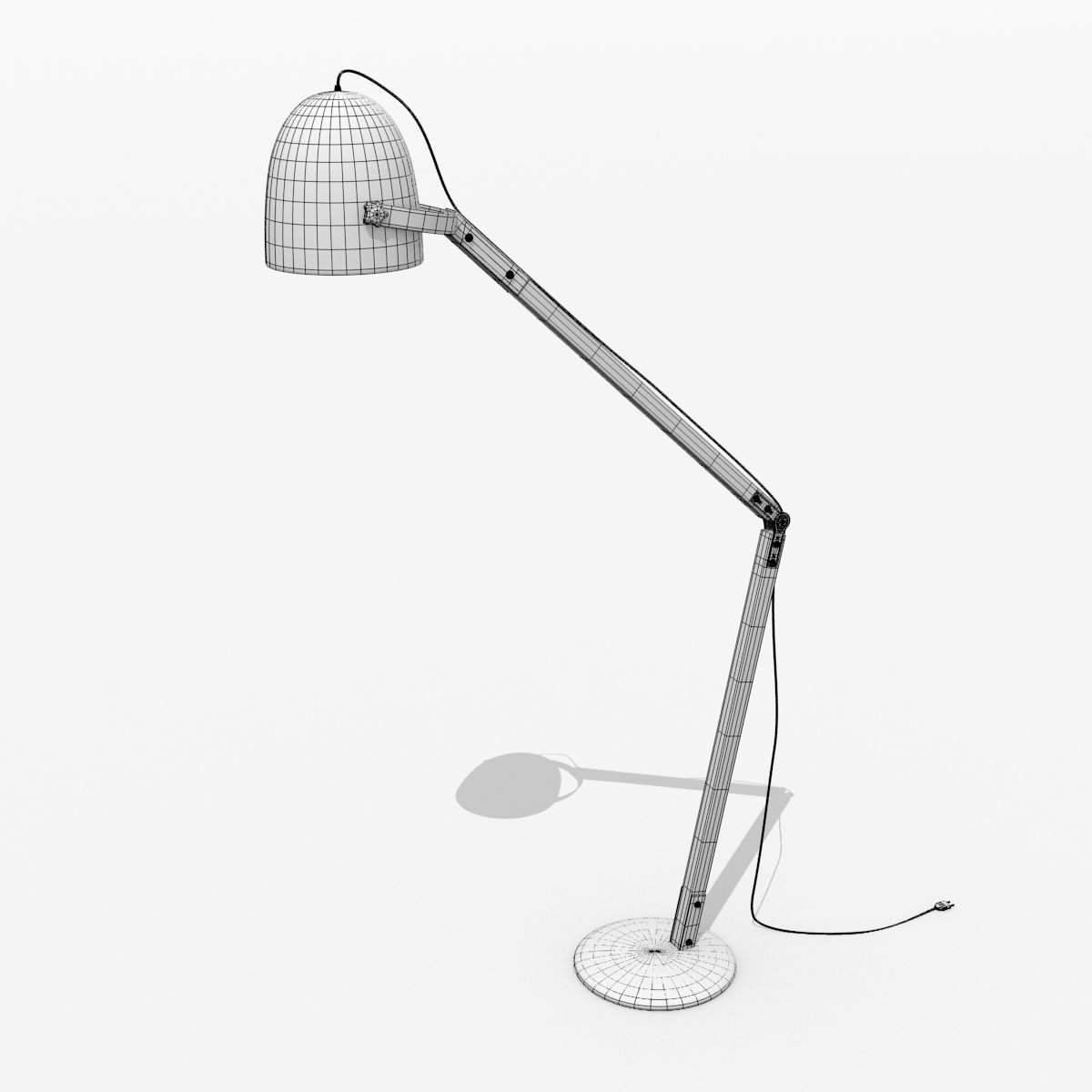 Butlers style stand lamp 3D model_3