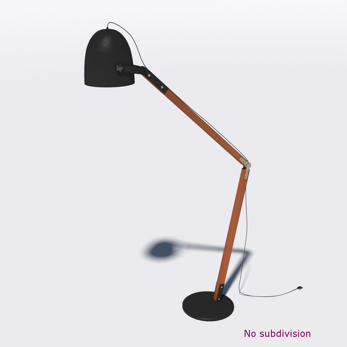 Butlers style stand lamp 3D model_8