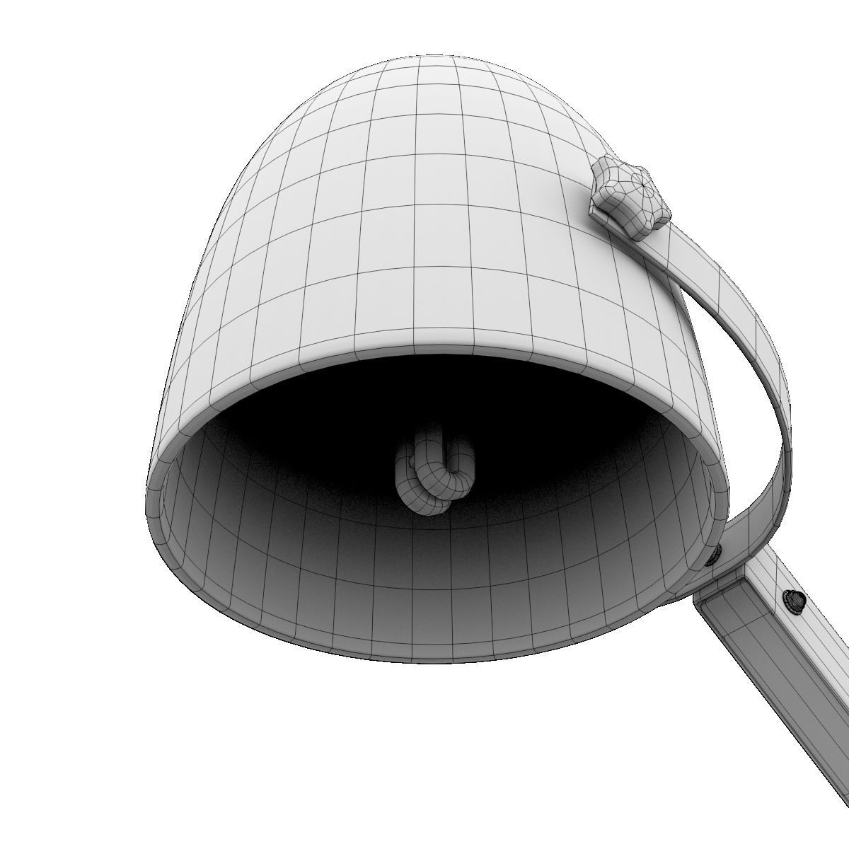 Butlers style stand lamp 3D model_1