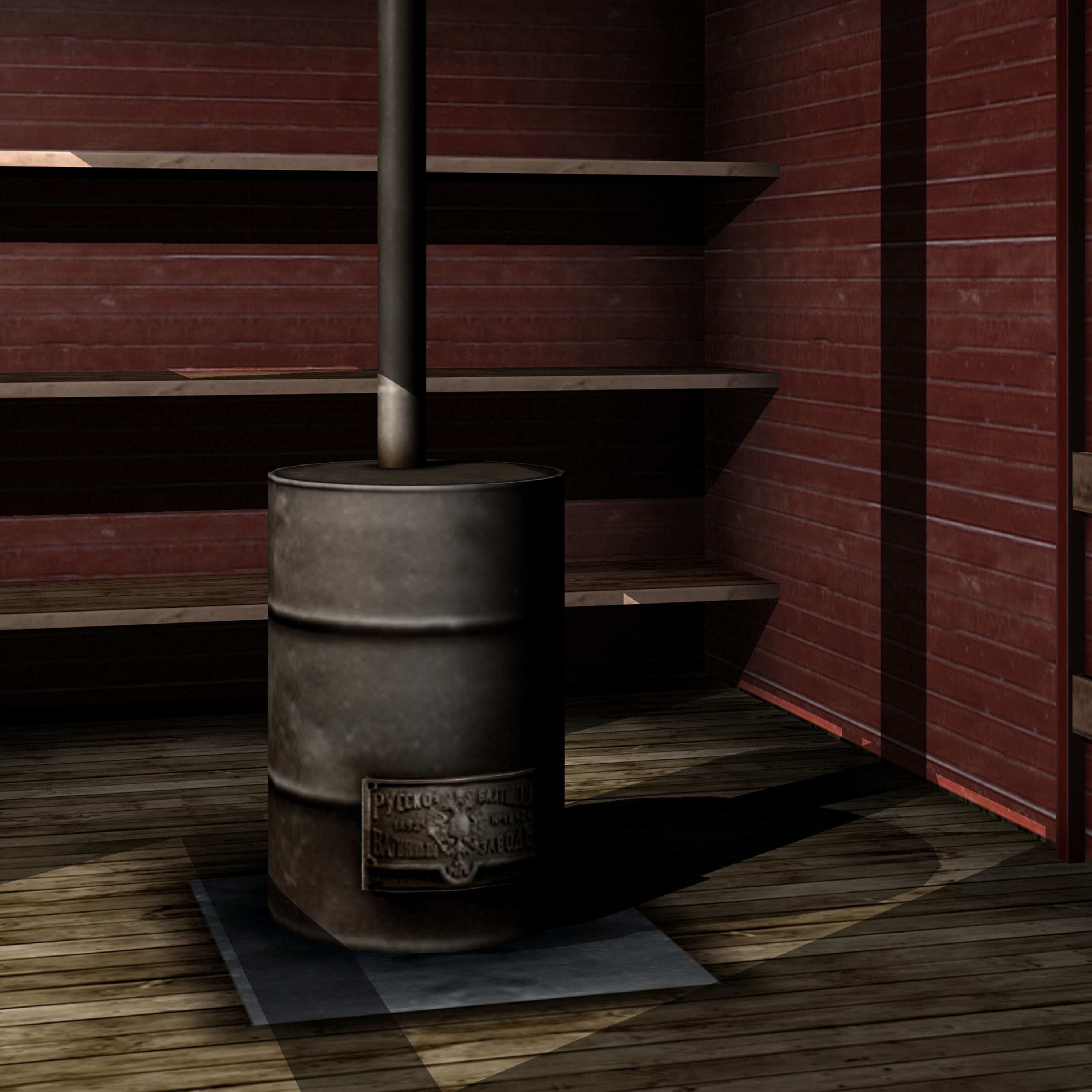 Covered Boxcars NTV Low-poly 3D model_10