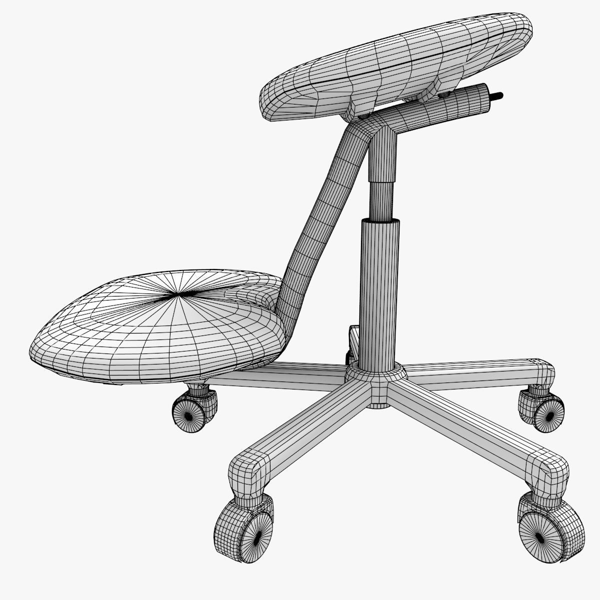 Ergonomic Stool 3D model_7