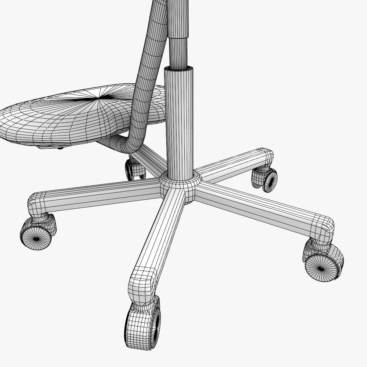 Ergonomic Stool 3D model_8