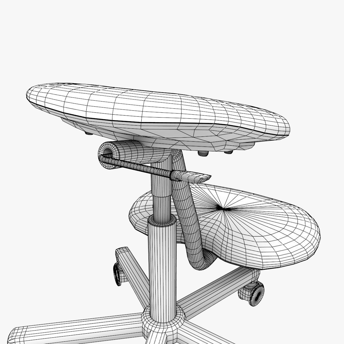 Ergonomic Stool 3D model_11