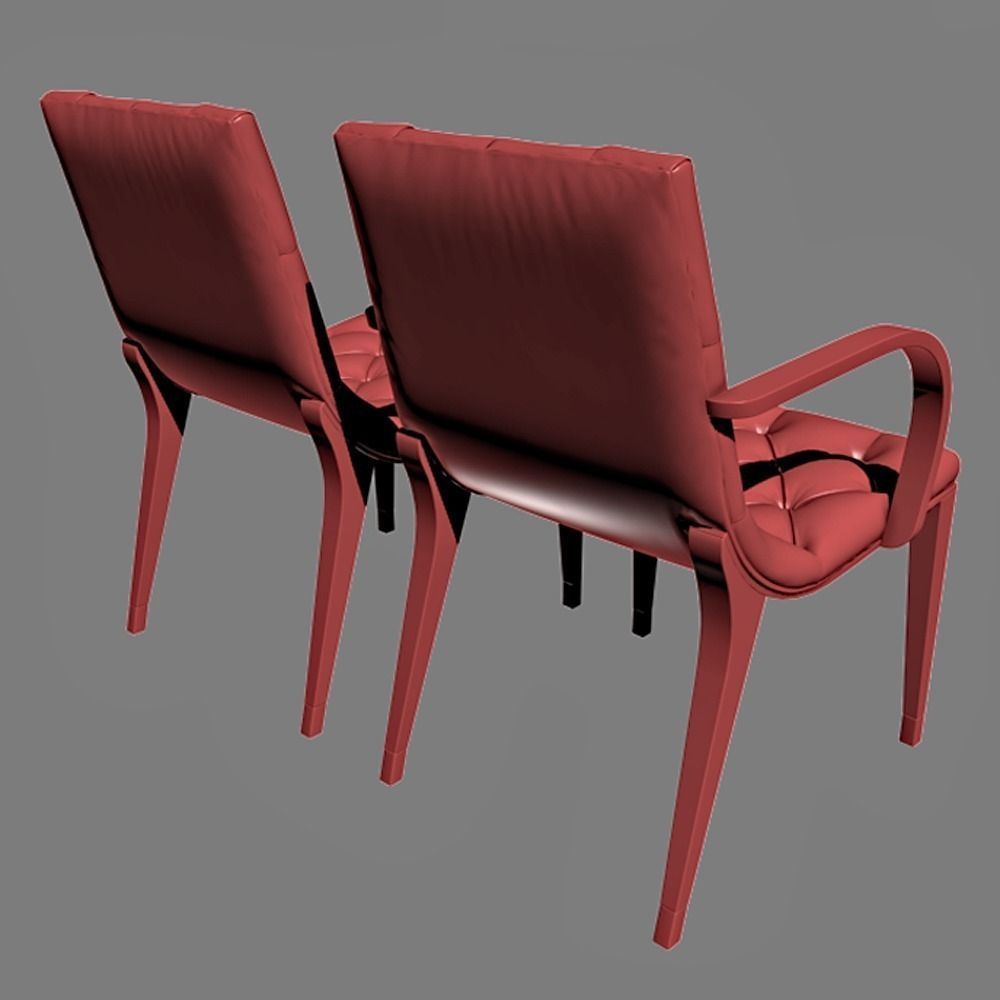 Constantini Pietro CLUB Armchair and Sidechair 3D model_10