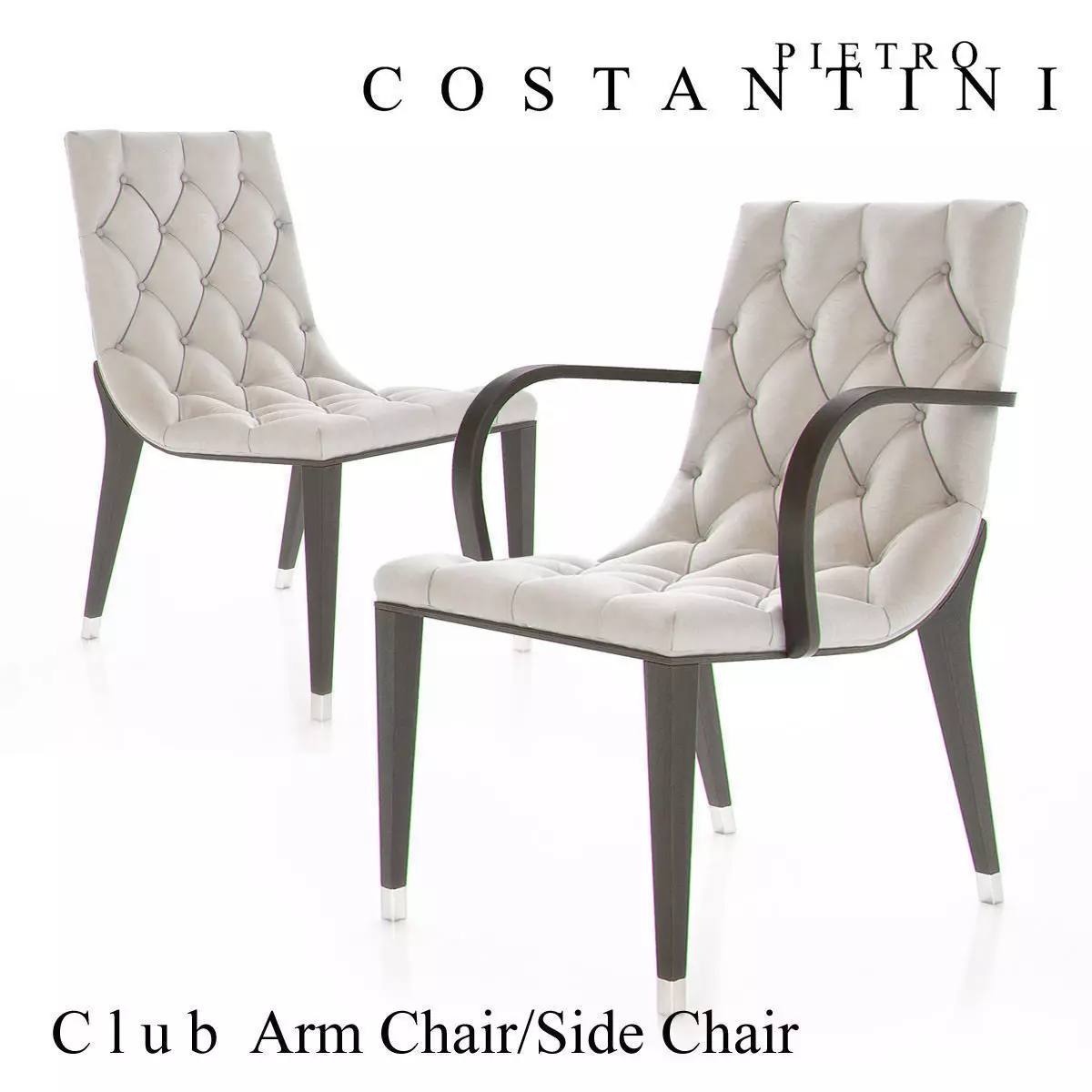 Constantini Pietro CLUB Armchair and Sidechair 3D model_0