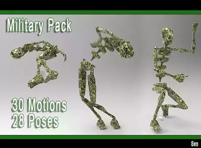 Military Pack 3D model