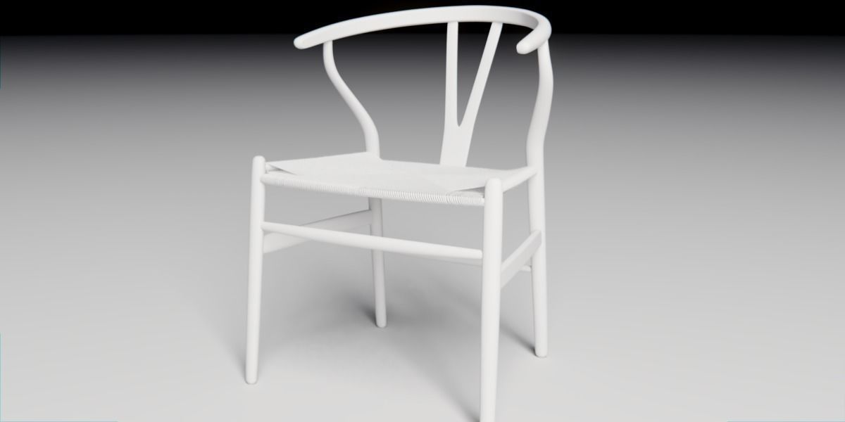 Wishbone Chair 3D model_1