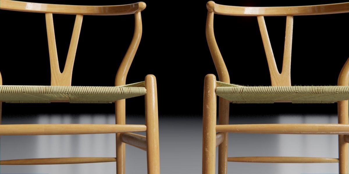 Wishbone Chair 3D model_5