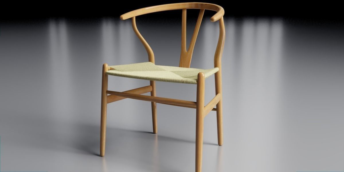 Wishbone Chair 3D model_6