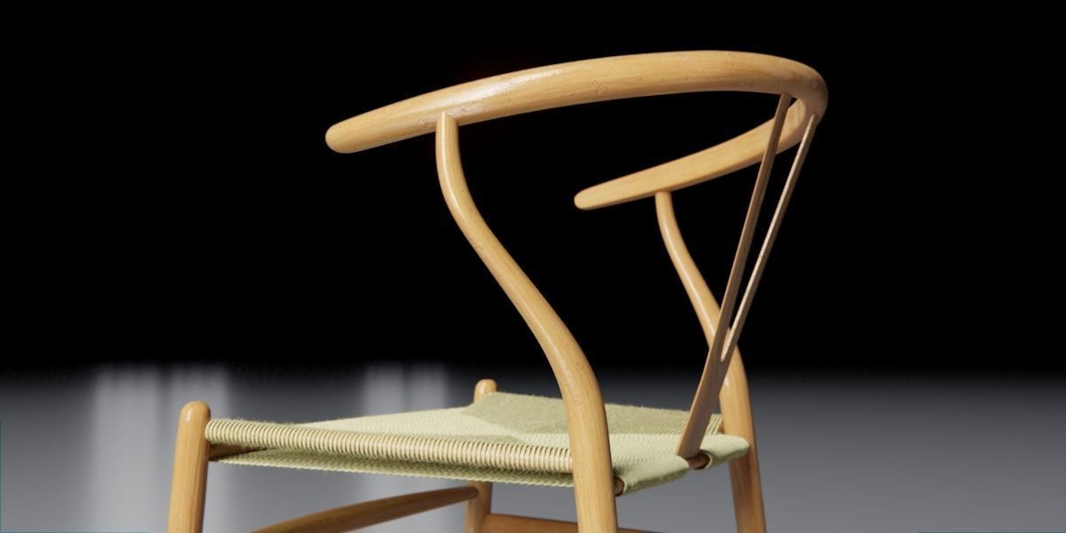 Wishbone Chair 3D model_2