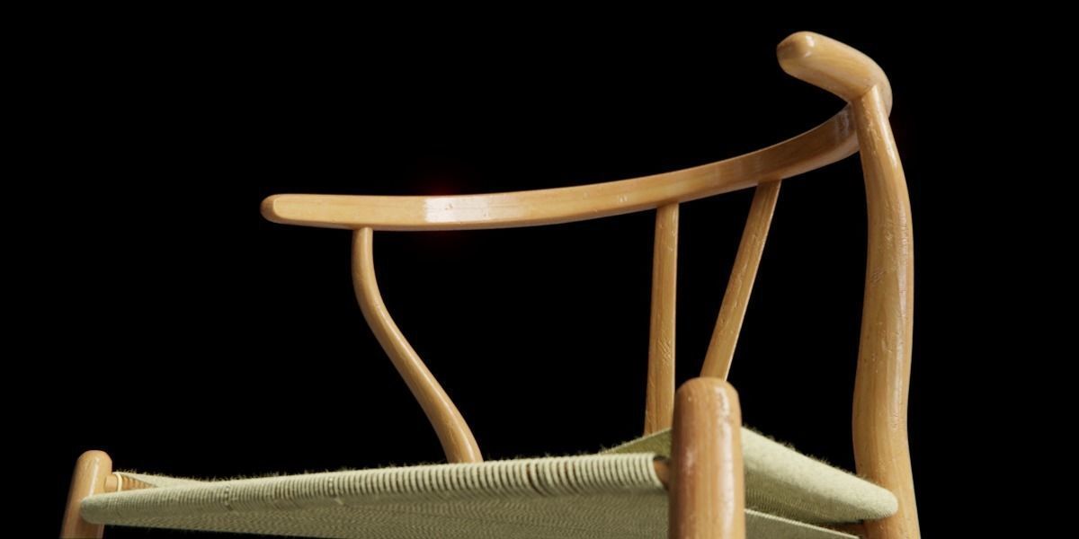 Wishbone Chair 3D model_4