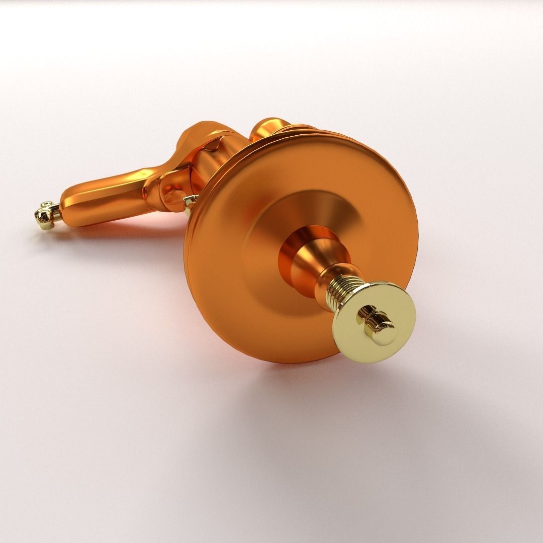 Retro Raygun V2 3D model_1