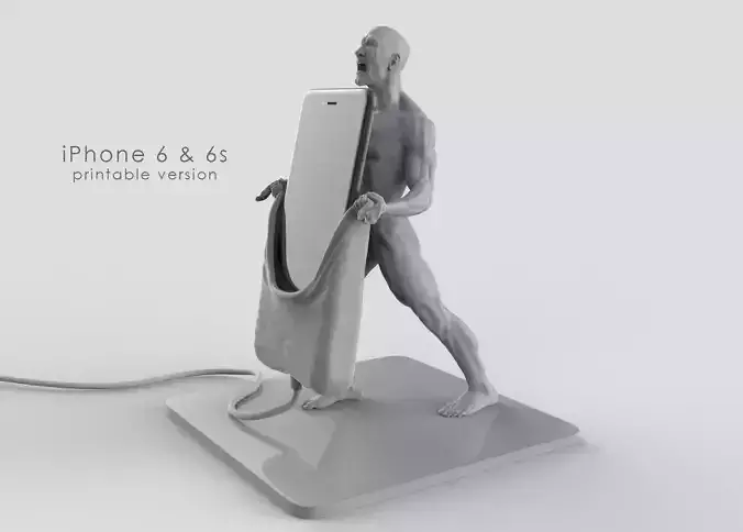 Strongman - iPhone 6s and 5 versions Dock  3D print model