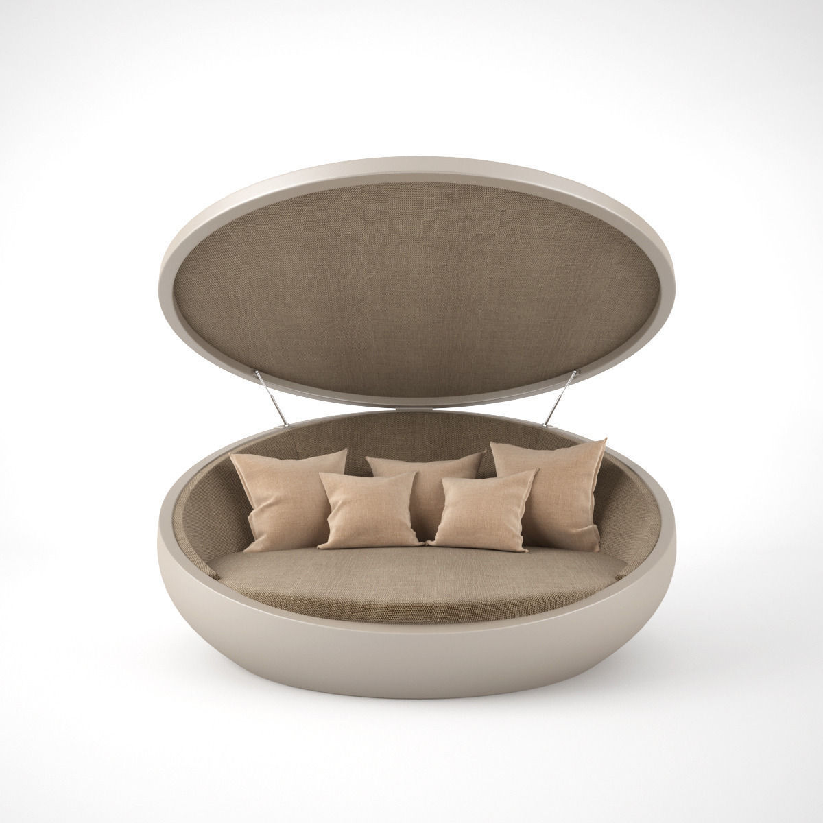 Vondom ULM Daybed with Parasol 3D model_6