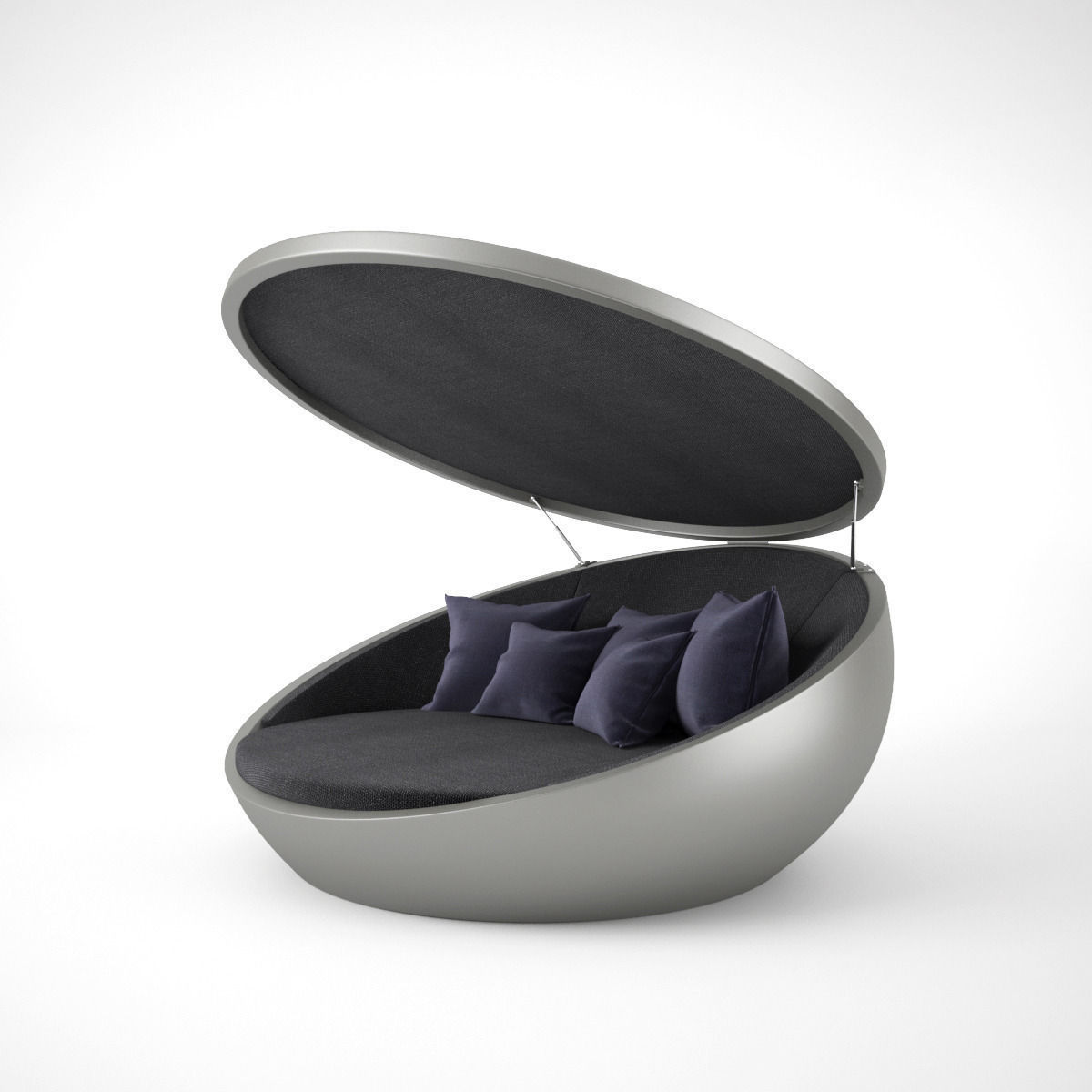 Vondom ULM Daybed with Parasol 3D model_2