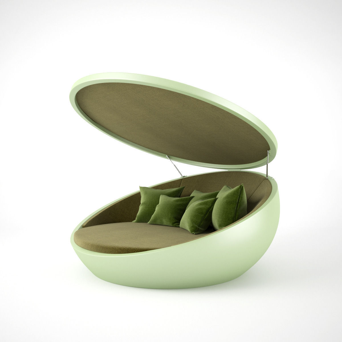 Vondom ULM Daybed with Parasol 3D model_3