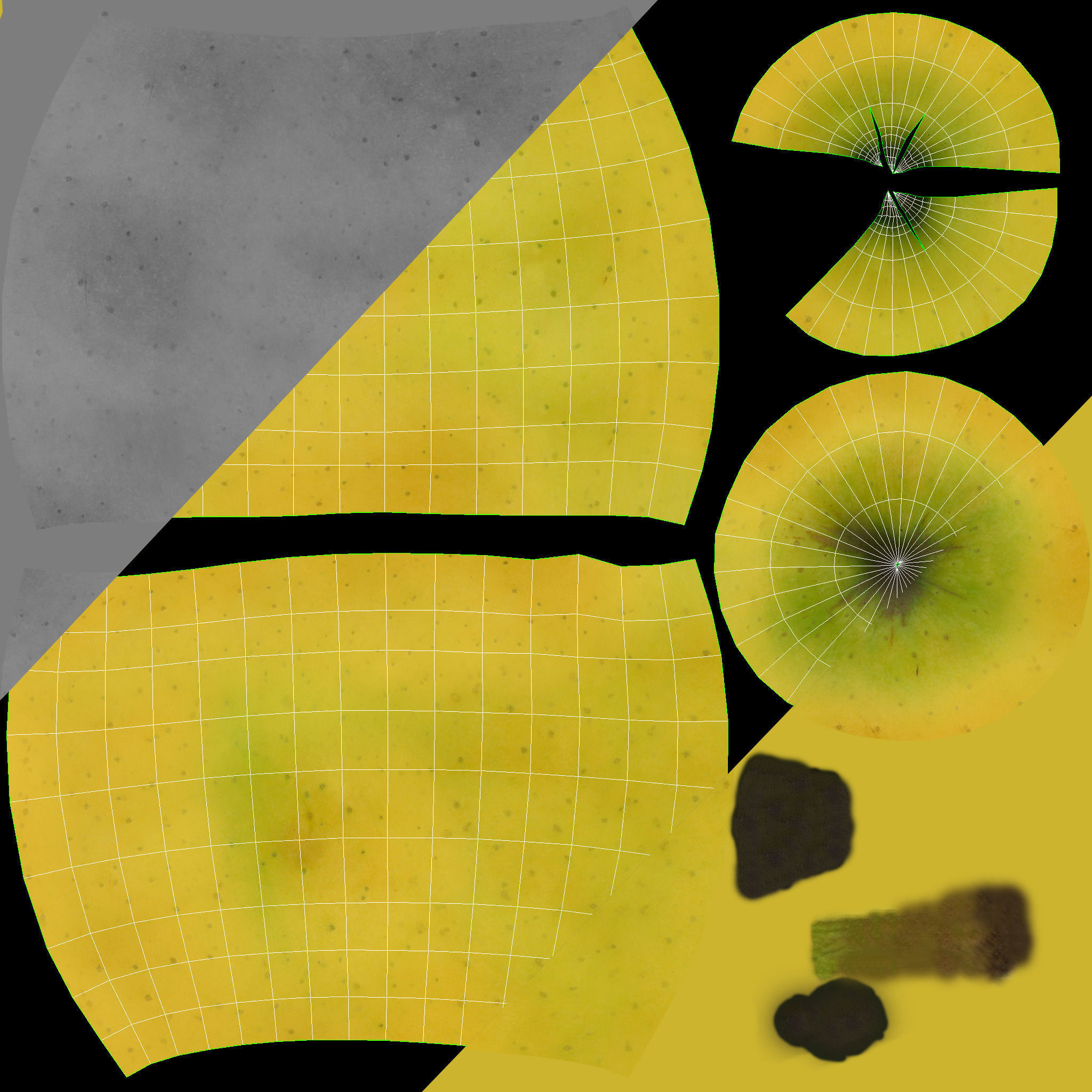 Apple set with Durban Centerpiece Bowl and Durant Beaded Charger 3D model_60