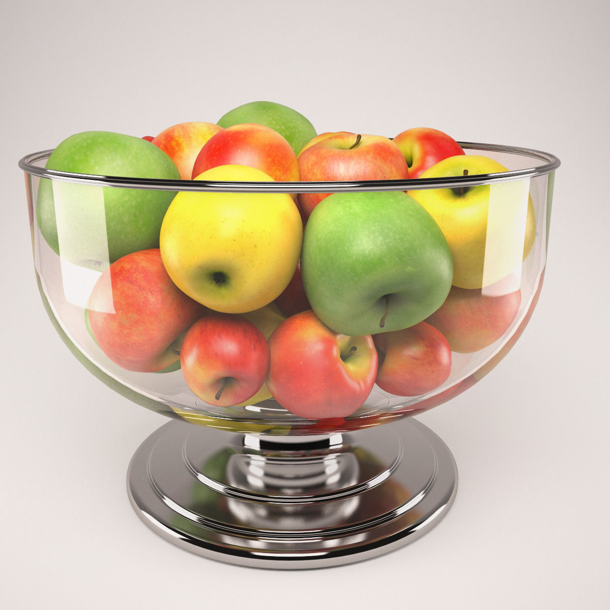 Apple set with Durban Centerpiece Bowl and Durant Beaded Charger 3D model_70