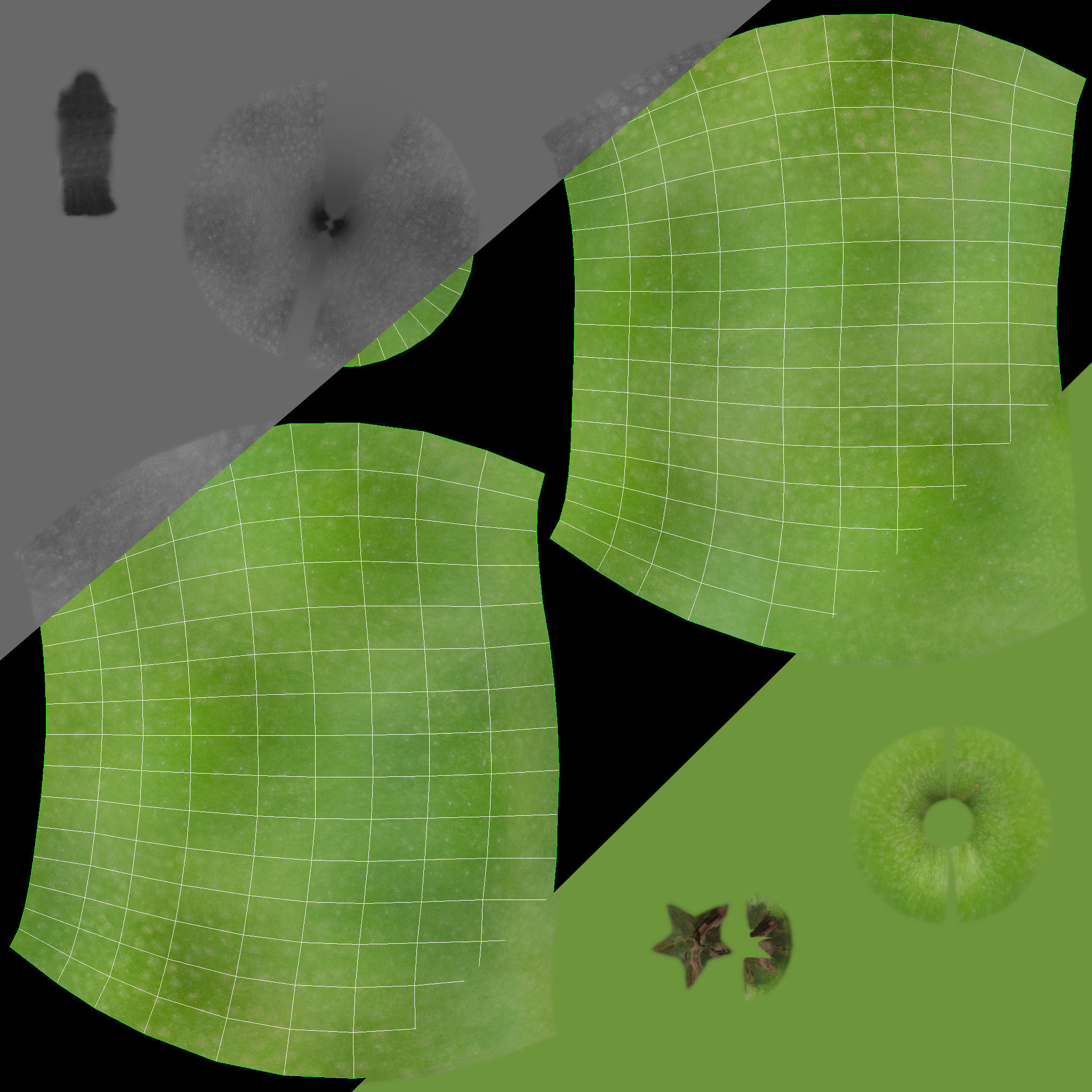 Apple set with Durban Centerpiece Bowl and Durant Beaded Charger 3D model_11