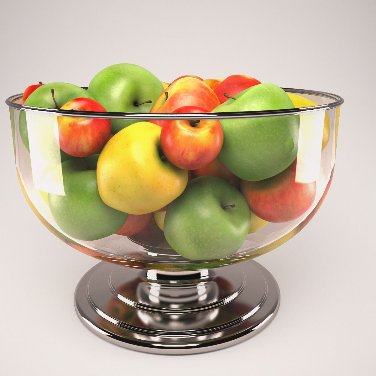 Apple set with Durban Centerpiece Bowl and Durant Beaded Charger 3D model_71