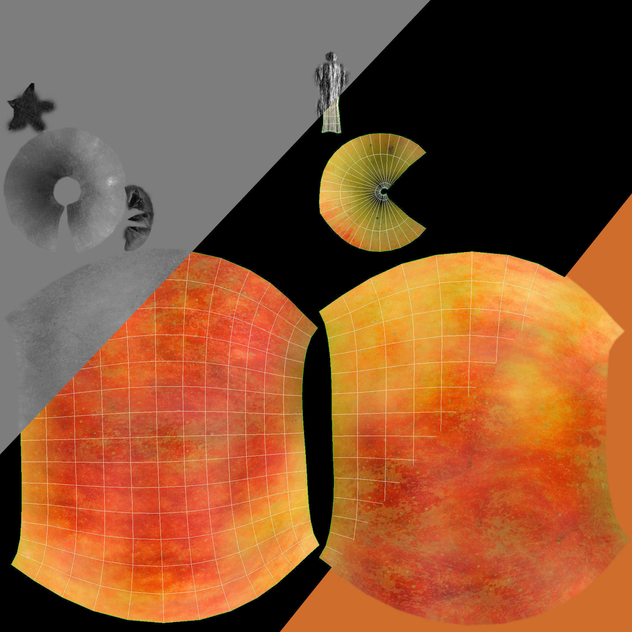 Apple set with Durban Centerpiece Bowl and Durant Beaded Charger 3D model_28