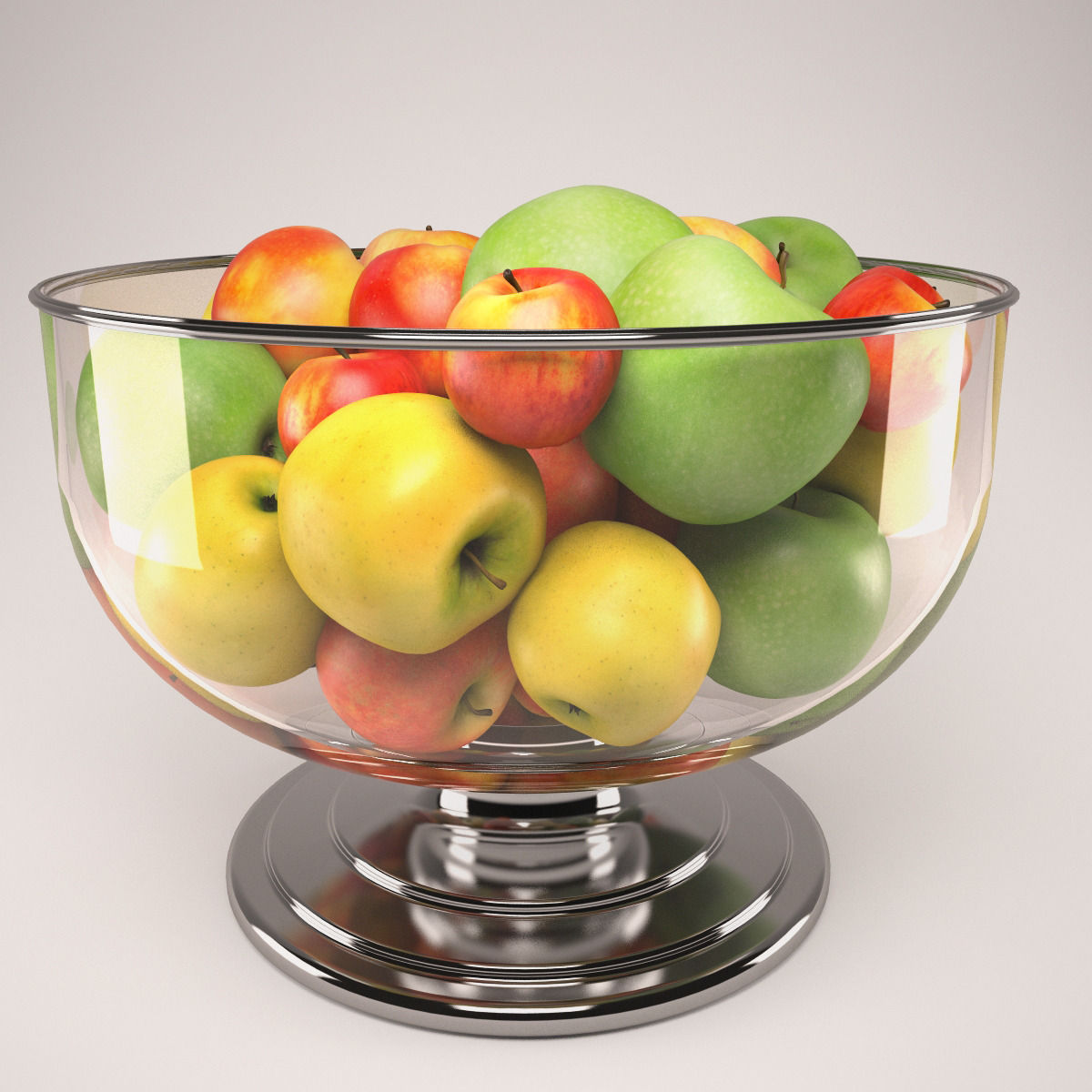 Apple set with Durban Centerpiece Bowl and Durant Beaded Charger 3D model_72