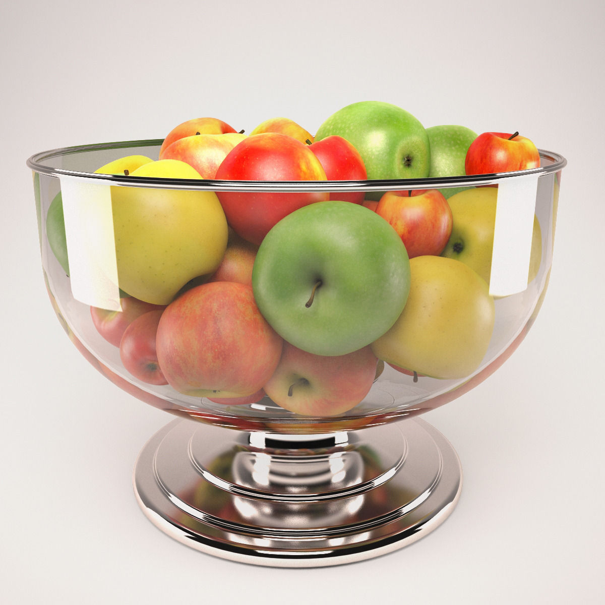 Apple set with Durban Centerpiece Bowl and Durant Beaded Charger 3D model_69