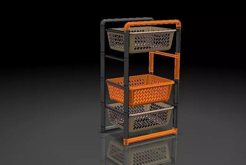 Shelf Kitchen stuff 3D print model_0