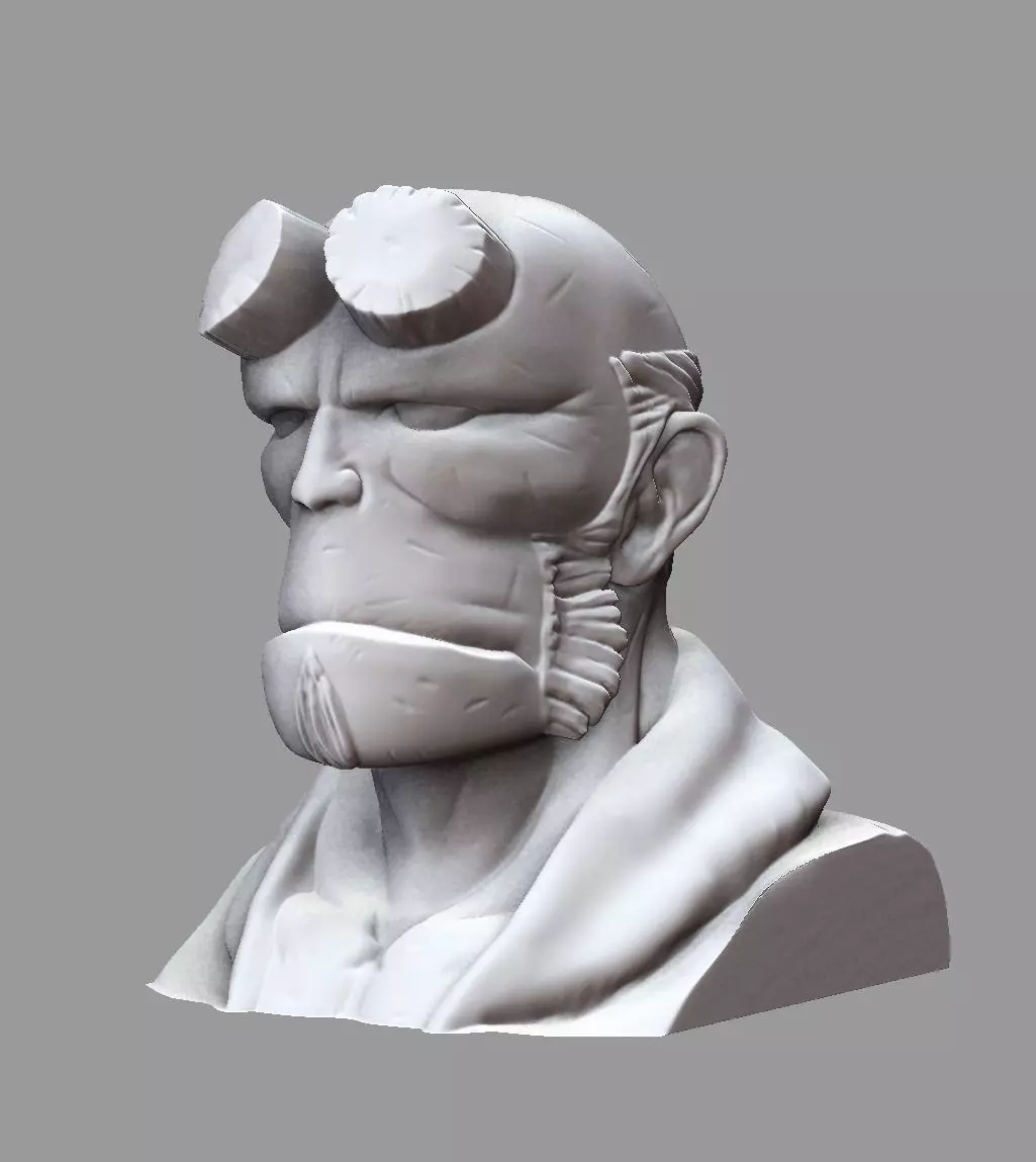 Hellboy Bust Free 3D print model