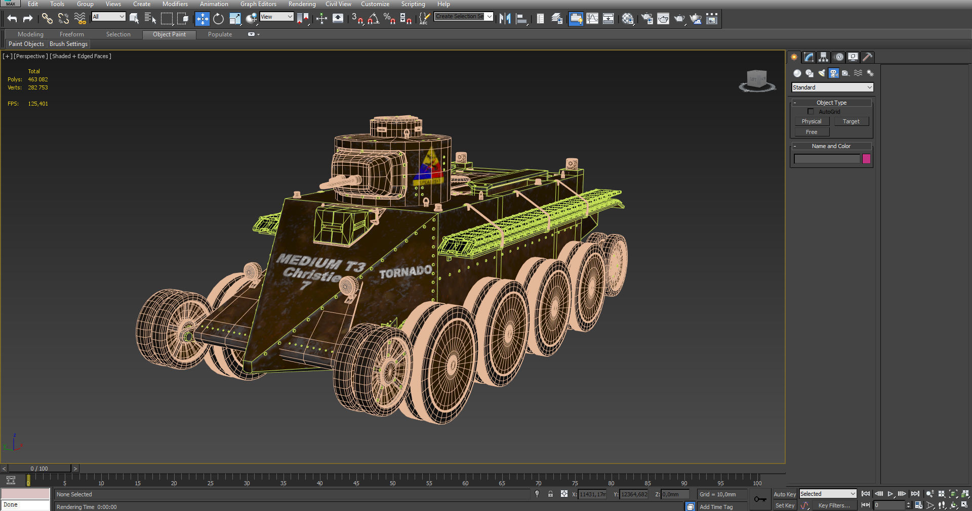 Tank Christie T-3 M1931 3D model_6