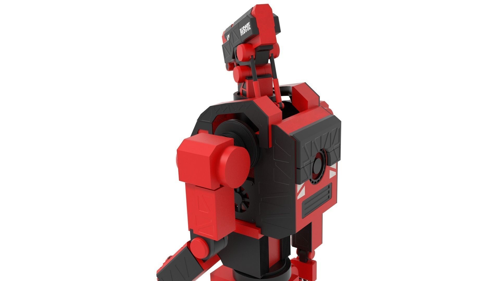 Police robot 3D model_5