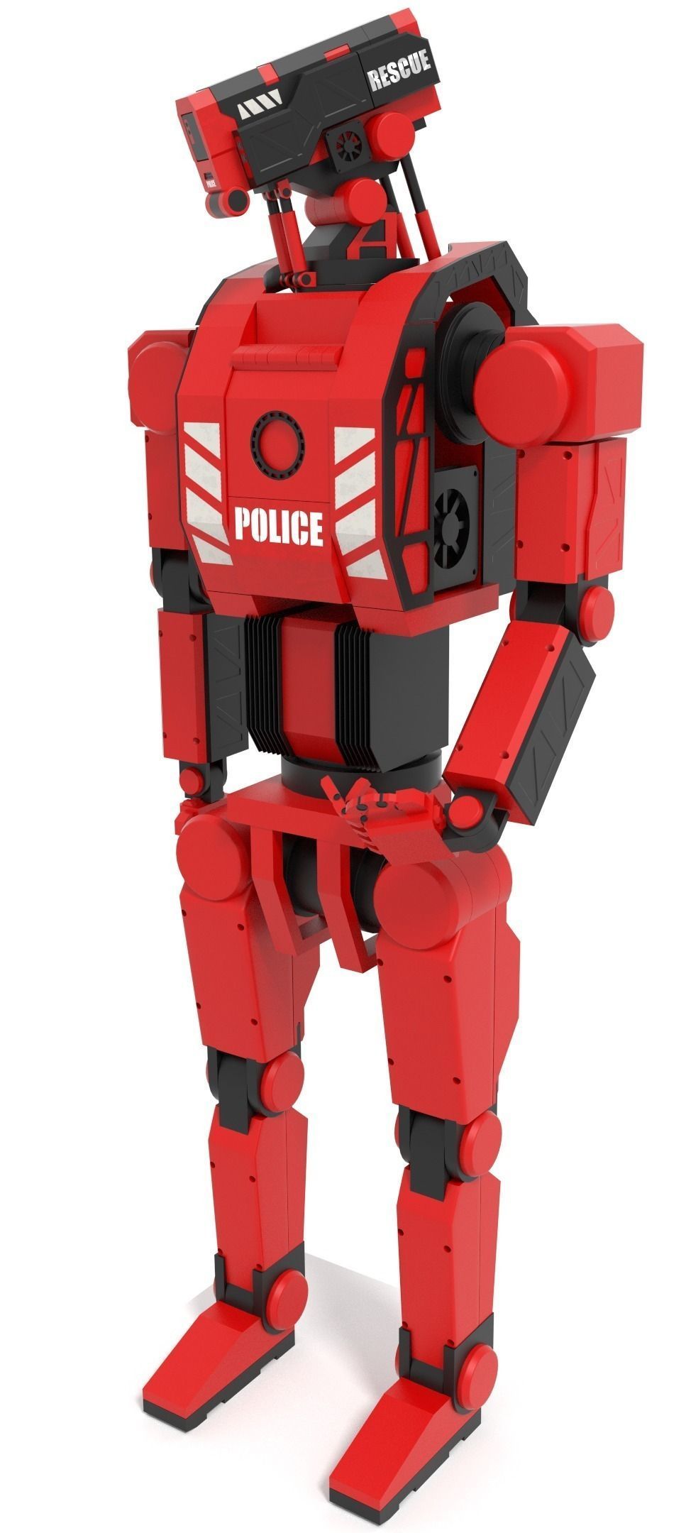 Police robot 3D model_4