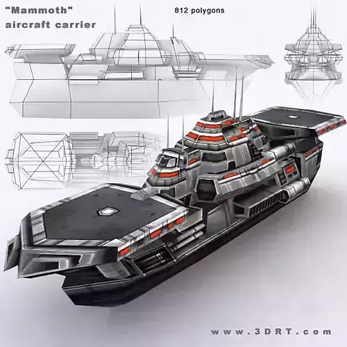 3DRT - Sci-Fi Naval Vessel - Mammoth2