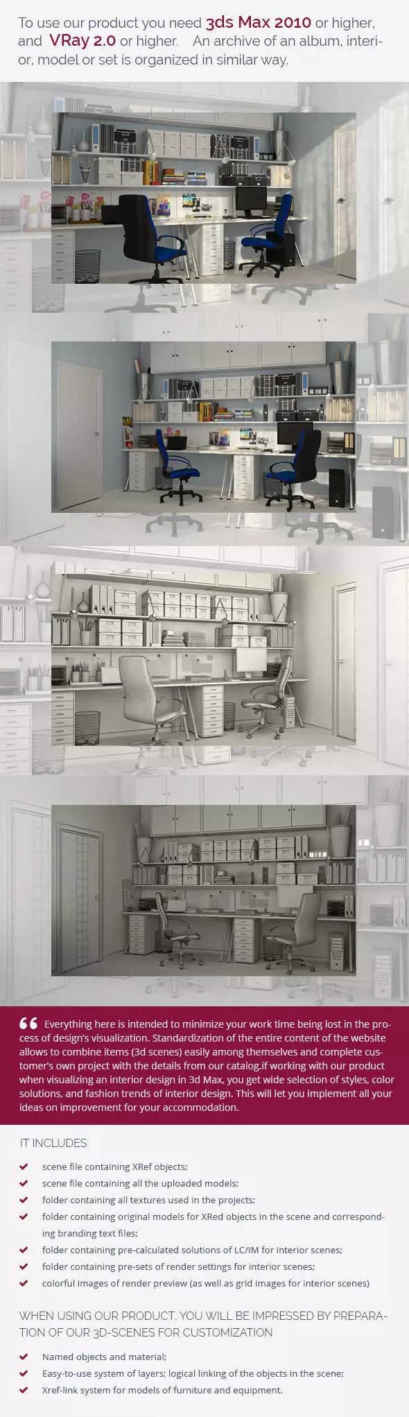 Cabinet medical office 3D model_0
