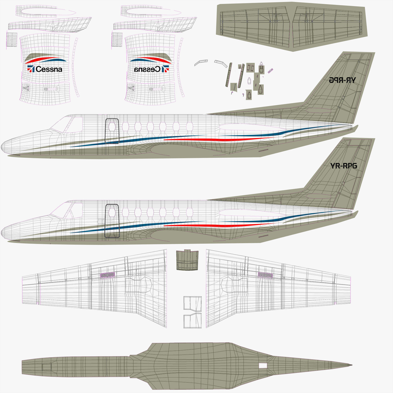 Cessna 560 Citation V 3D model_20
