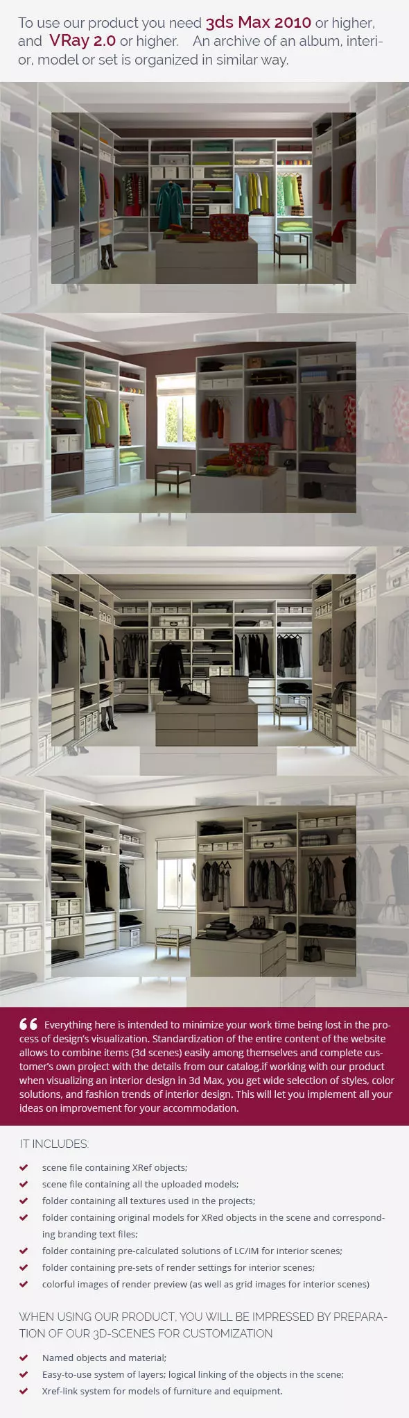 Dressroom interior of clothing store 3D model_0