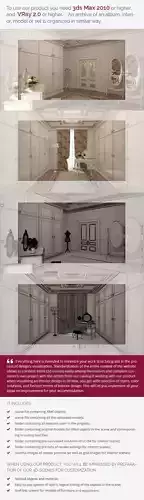 Dressroom interior of room